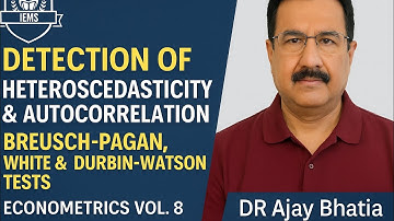Detection of Heteroscedasticity & Autocorrelation Breusch Pagan, White & Durbin Watson Tests Vol. 8