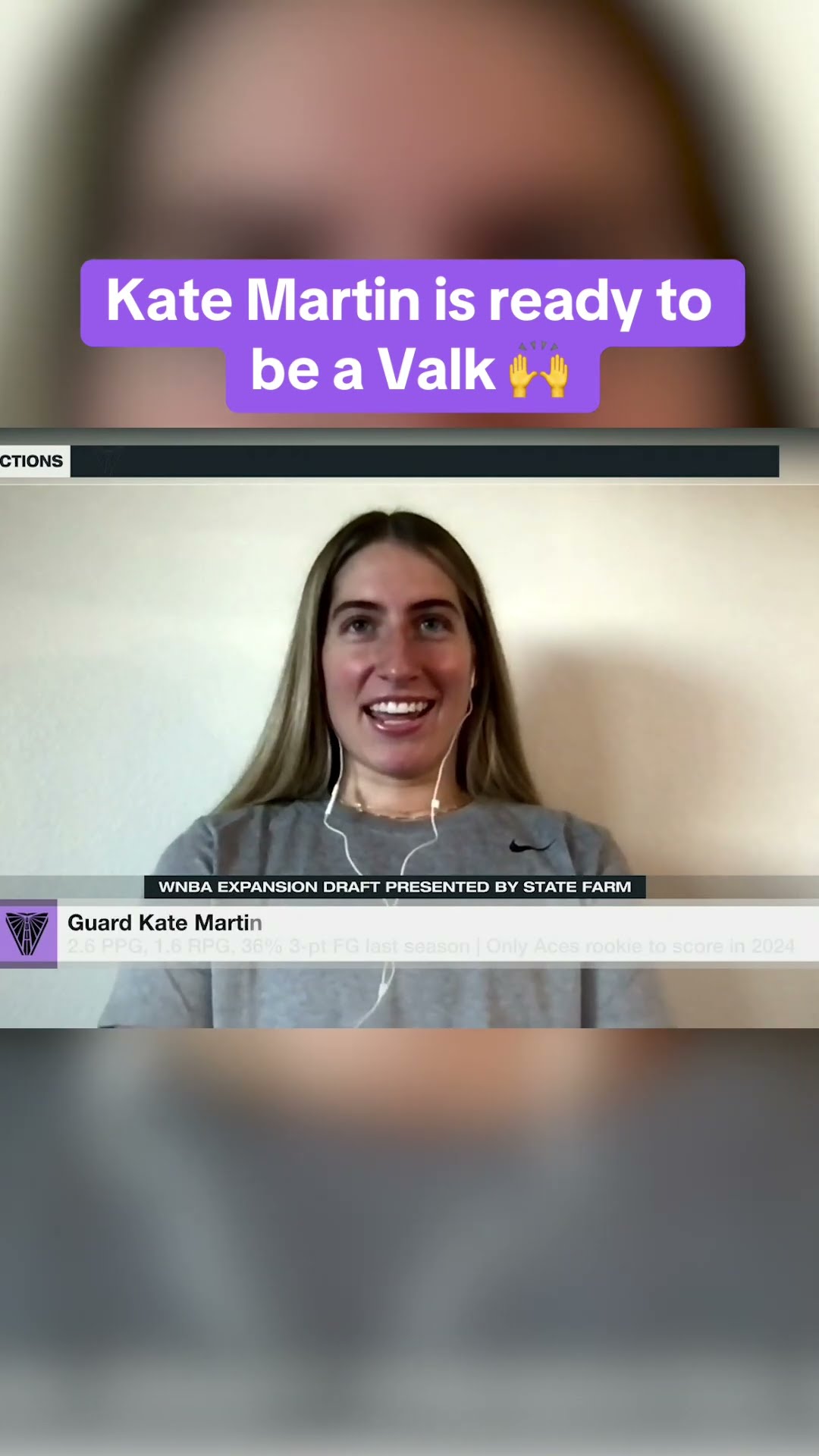 Kate Martin is ready to be a Valk ?