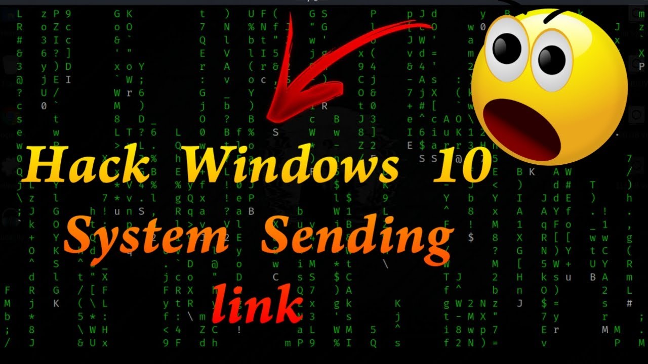 Hack Windows 10 System By Sending Link - YouTube