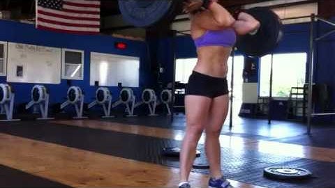 Clean, hang clean, front squat complex @ 155lb