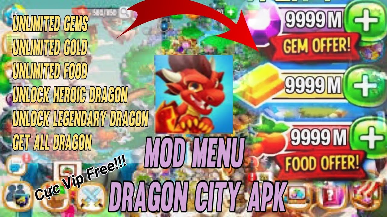 MOD MENU DRAGON CITY APK Hướng Dẫn Mod Dragon City