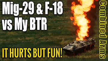 DCS World - Milsim Sandbox Game Mig-29 & F-18 vs my BTR APC in Combined Arms