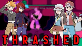 Thrashed But Its Blue, Silver, Leaf And Red - Fnf Pokemon Cover