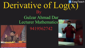 Derivative of Logx by ab initio| Differentiation of Logx by First Principle , abinitio by Definition