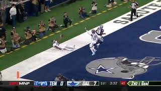 Kevin Byard copies Terrell Owens and takes an interception from Dak Prescott to the Cowboys star