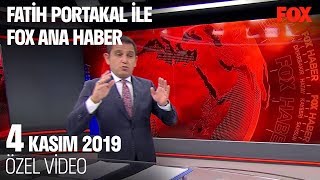 Saray'dan Trump'a yalanlama! 4 Kasım 2019 Fatih Portakal ile FOX Ana Haber