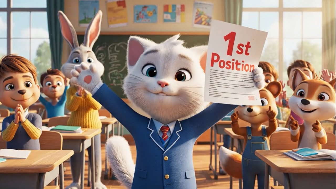 From Failure to 1st Position |A Mother’s Love Changed a Broken Kitten’s | Emotional AI Cartoon Story