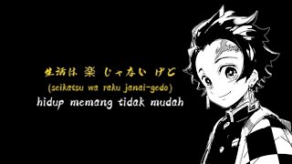 Kata kata anime TANJIRO | kimetsu no yaiba | story wa anime 30 detik | don't watch me cry | izzy amv