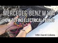 Mercedes W124 - How to diagnose / find electrical faults tutorial DIY