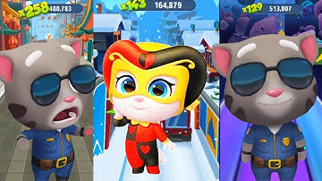 Talking Tom Gold Run - Carnival Angela VS Officer Tom | EPISODE 33 FHD Full Screen