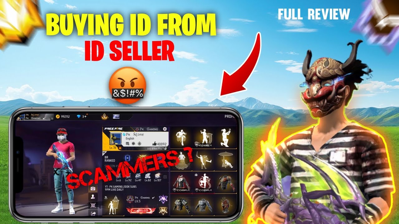 I PURCHASED RS 15K MOST RARE FREE FIRE ID 😱 TRUSTED OR SCAMMER ID SELLER? || PK GAMING