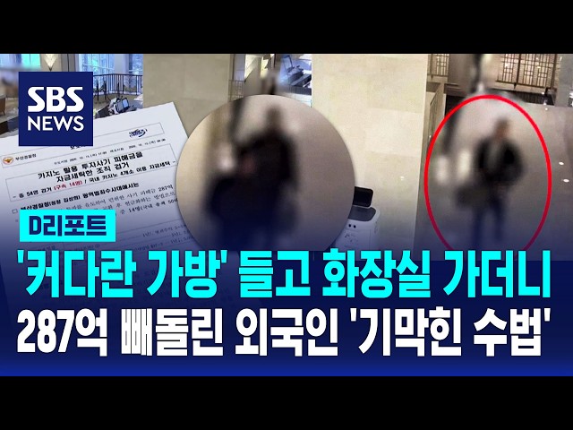 카지노서 투자사기 피해금 287억 세탁한 조직 검거 / SBS / #D리포트