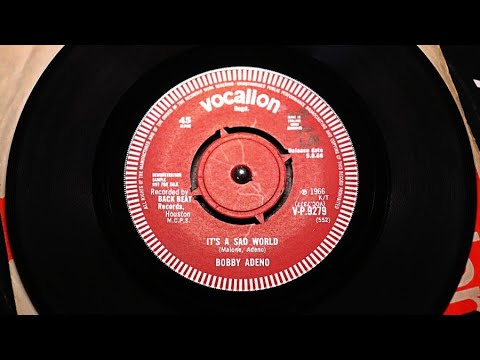 Bobby Adeno - It's A Sad World - Vocalion V-p.9279 Dj