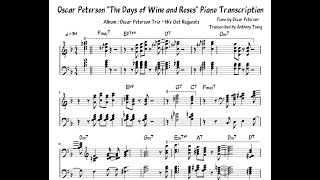 Oscar Peterson "Days of Wine and Roses" Piano Transcription