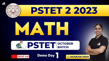 PSTET Math Preparation 2023 | PSTET Paper 2 | Day-1 | By Muskan Mam | Punjab PSTET 2023
