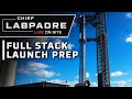 Super Heavy 25-9 Stacked And Preparing For Launch Rehearsal Live With Chief - 2023-10-17