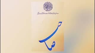 Sahib Ul Barr Rasulullah Laqab beautiful Urdu Calligraphy ; ASMR Satisfying ; Relaxing ; tips