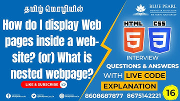 How do I display Web pages inside a website? What is nested webpage? How do you use iframes? Iframe