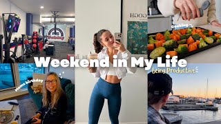 WEEKEND VLOG: Mom Comes to Visit, Meal Prepping, F45, &amp; More!