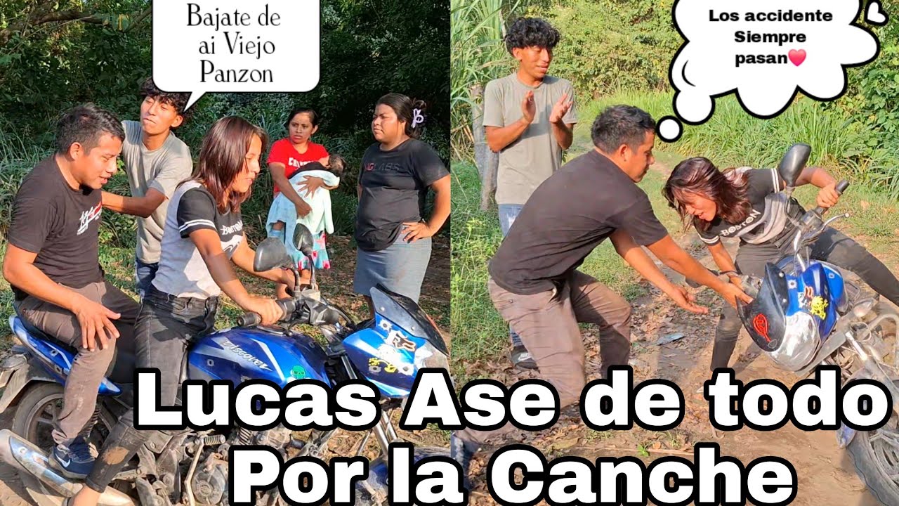 ‼️Ever Bajo a Lucas a V3rgasos de la Moto😊Lucas Corre a Levantar a La Canche❤️