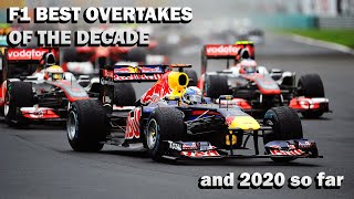 BEST F1 overtakes of the decade (2010-2019) + BONUS