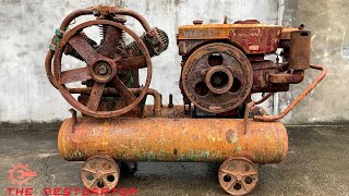 Restoration OLD AIR COMPRESSOR | Restore Engine 1500Cc Vintage