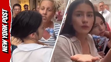 Badass Mom-of-8 Grabs Venice Pickpocket by Ponytail — Demands Stolen Bag Back
