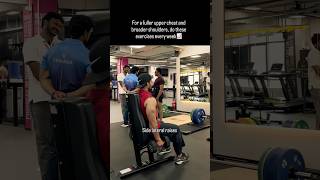 Flat chest ? Fix this 💪#chestworkout #shoulderworkout #chestday #fitness #gymshorts