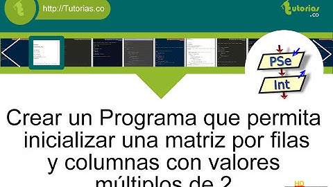 arreglos – pseint (filas columnas multiplos de dos)