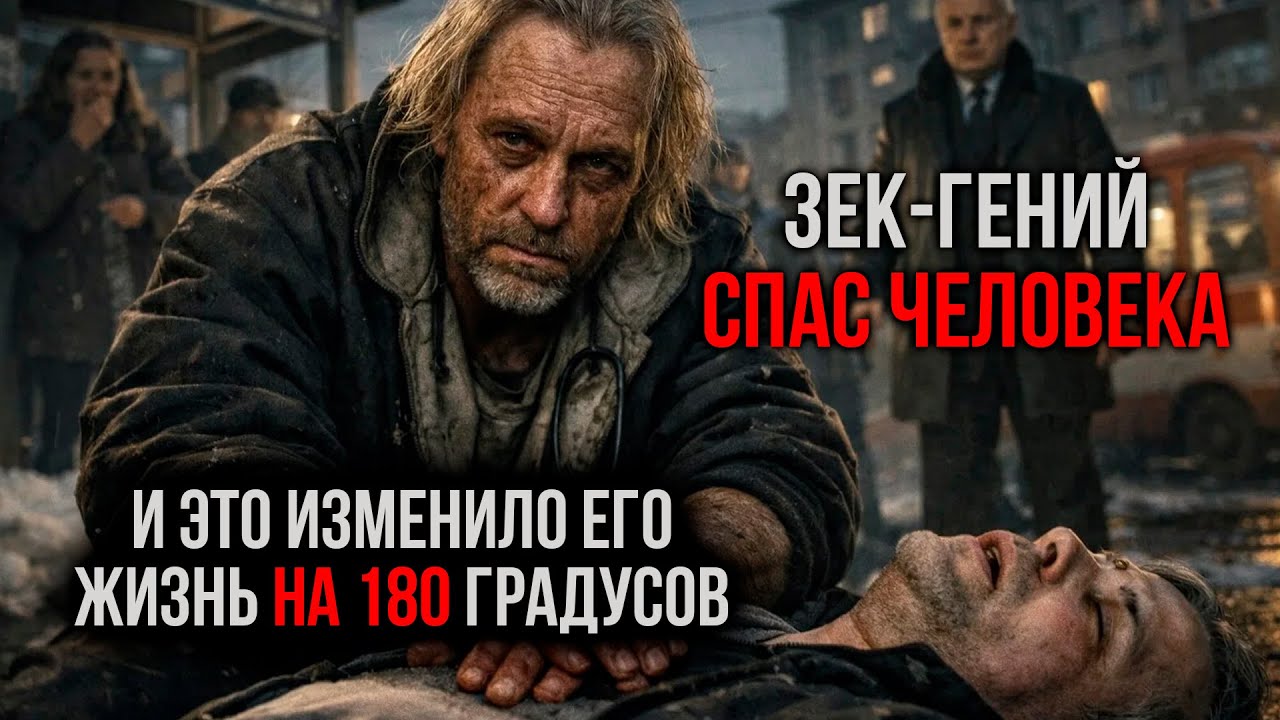 Бывший ЗЕК-ГЕНИЙ вышел на свободу и СПАС человека на улице — это изменило всё...