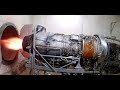 Запуск двигателя АИ-25 на испытательном стенде.