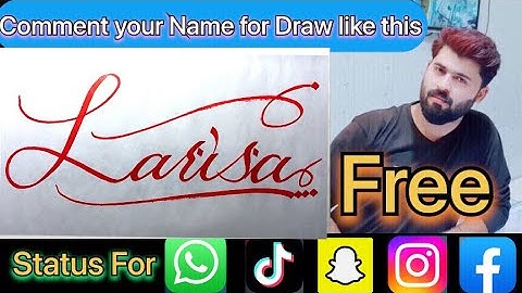 Larisa Name Signature Calligraphy Status | How to Cursive write with cut Marker #larisa @Larisa