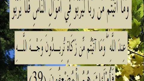 القران الكريم سورة الروم الأية 39.wmv