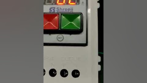 motor starter ko set kaise kare/ how to set single phase starter .VENEX shreeji Akash