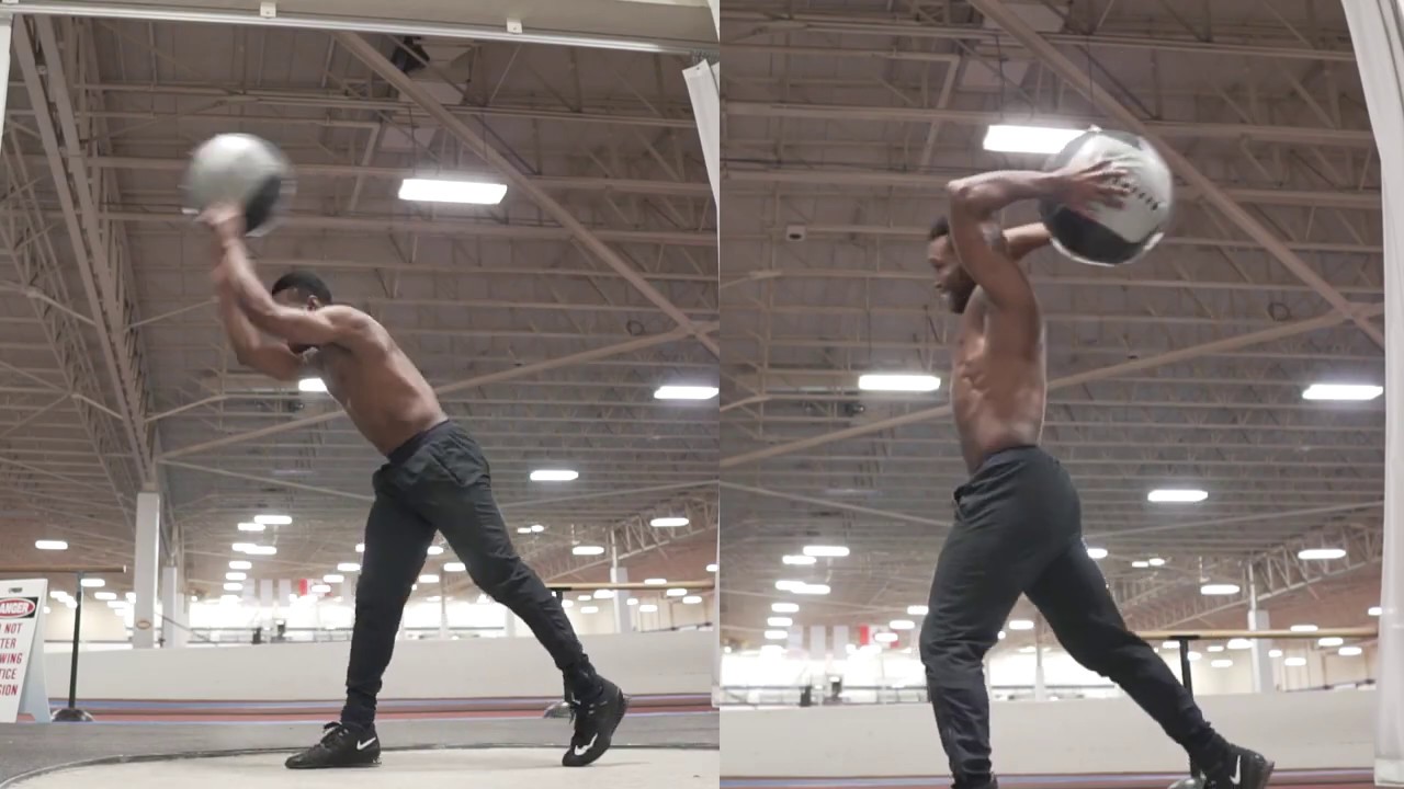 【AAKE】TRACK BALLOON TRAINING PT Track and Field Medball Exercises - YouTube