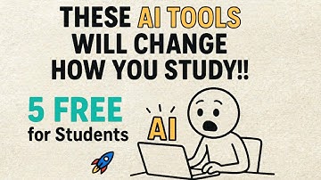 5 Free AI Tools Every Student in America Should Use in 2025