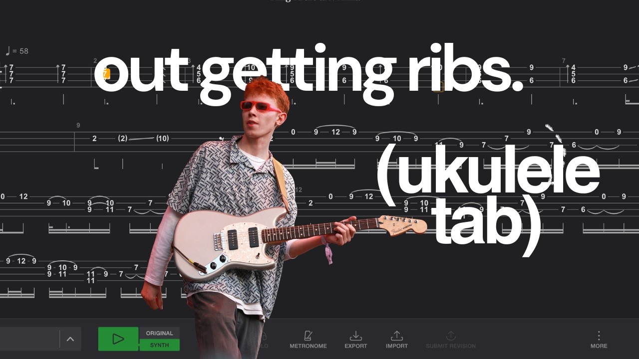 Out Getting Ribs Note Sheet Out Getting Ribs INTRO Ukulele Tab Making - YouTube
