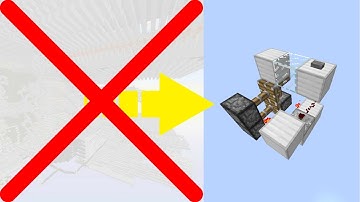 1x1 Block Sticky Piston Trapdoor Minecraft 1.12 [Tutorial]