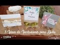 3 Ideas de Invitaciones para Boda | TUTORIAL