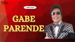 Bunthora Situmorang - Gabe Parende (Video Lirik)