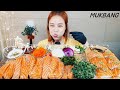 SUB) 대왕연어회 대왕연어초밥 (Feat.맛있게 숙성시키는법) 먹방 MUKBANG ASMR eating show