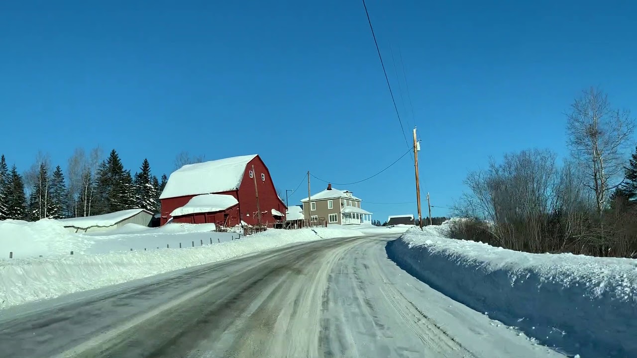 Starbarn Rd/Ave from Frenchville to Madawaska, Maine YouTube