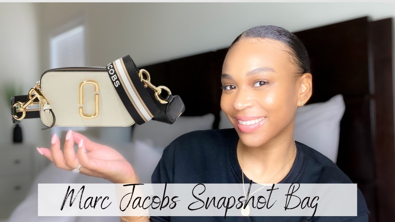 MARC JACOBS SNAPSHOT CAMERA BAG IN DEPTH REVIEW  UNBOXING, WHATS CAN FIT,  TRY ON PROS AND CONS 