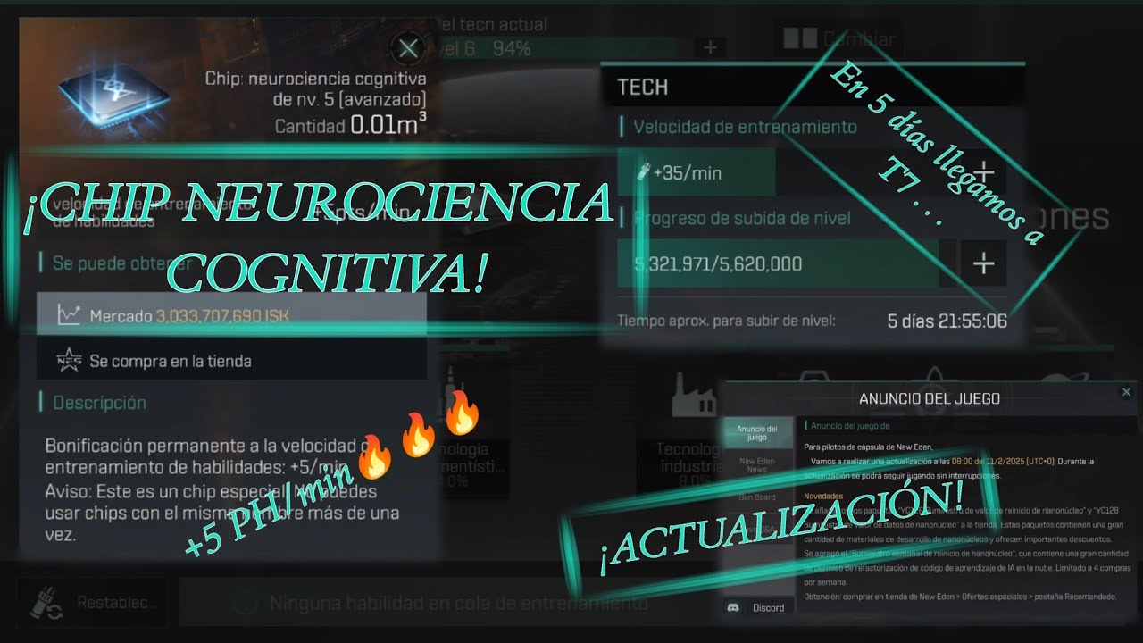 Actualización, arreglo de errores y nos activamos un chip cognitivo para potenciar habilidades🤓🧠 