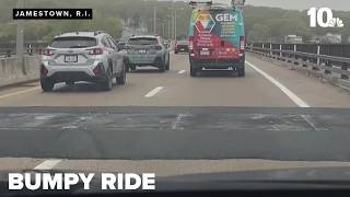 Drivers face bumps, traffic backups on Jamestown Verrazzano Bridge
