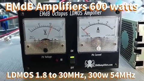 600W LDMOS Amplifier with power supply Florida build EMBamplifiers.com linear amplifier HF EMB EMdB