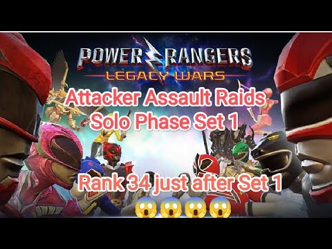 How to Play Raids Guide Part 1 Solo Phase Power Rangers Legacy Wars