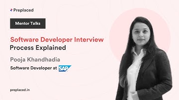 How To Crack Software Developer Interviews By A Mentor From SAP Labs  | Mentor Talks | Preplaced