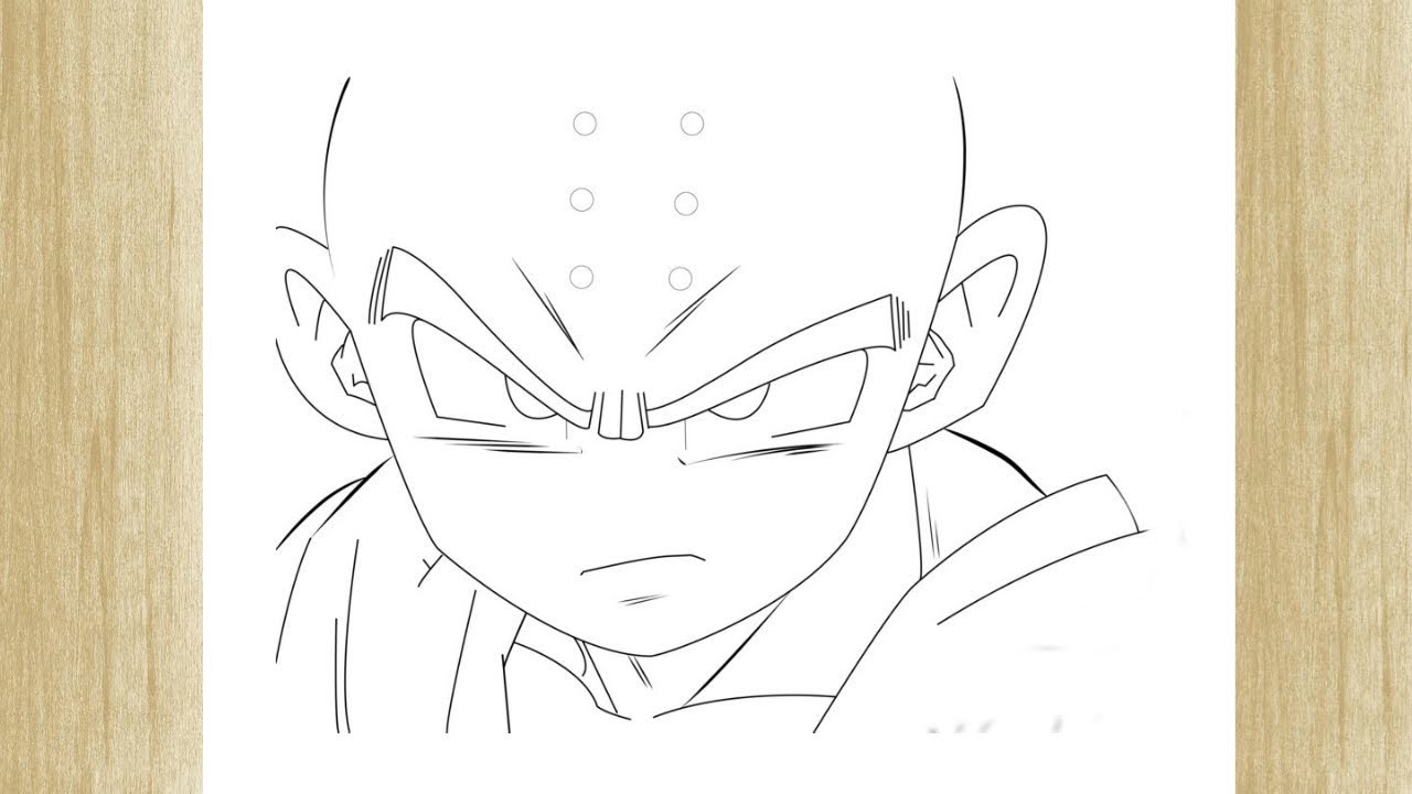 Como desenhar o Krilin Dragon Ball Z 