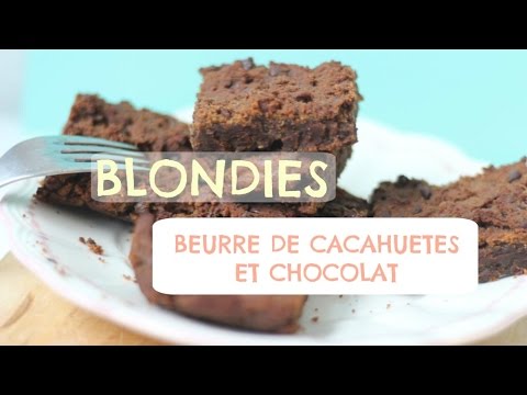 Blondies beurre de cacahuètes et chocolat HEALTHY